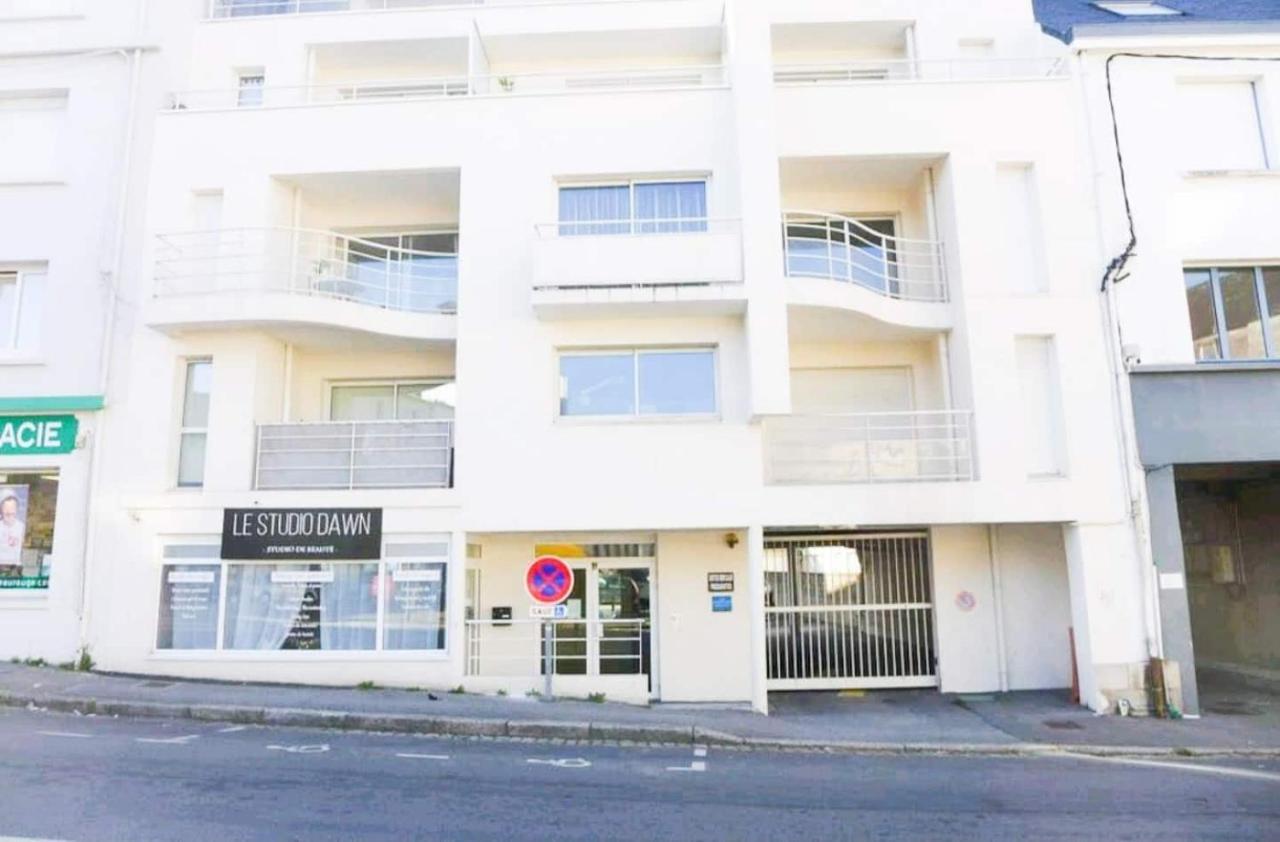 T3 Au Centre Ville Avec Balcon, Parking Gratuit Quimper Exteriér fotografie